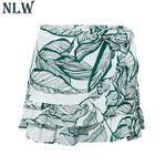 Boho Print Summer Wrap Skirt Women