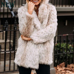 Leopard Luxury Faux Fur Coat Jacket