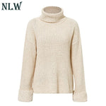 Turtleneck Knitted Casual Sweater Women