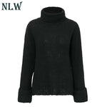 Turtleneck Knitted Casual Sweater Women