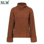 Turtleneck Knitted Casual Sweater Women