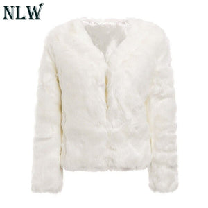 Luxury Thick Warm Faux Fur Coat Jacket Women