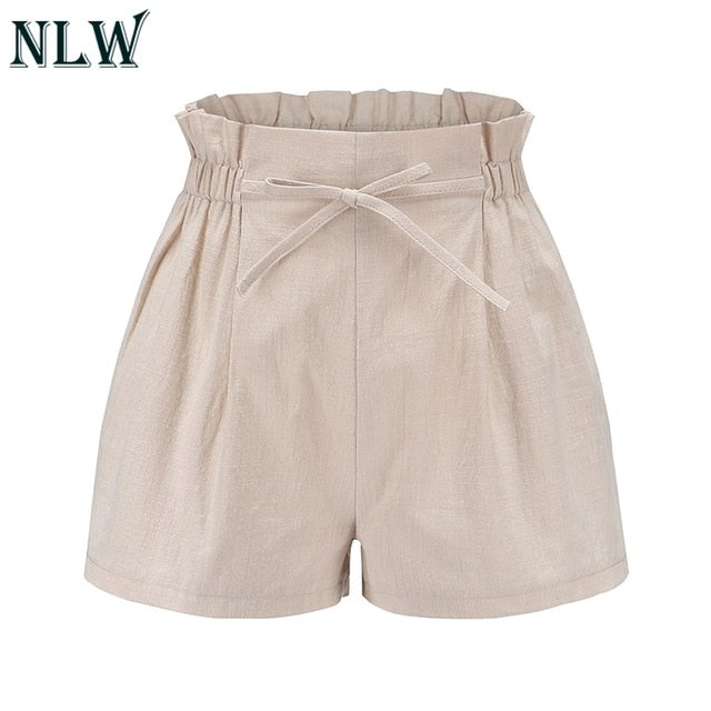 Casual High Waist Shorts Women