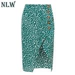 High Waist Leopard Print Skirts Women