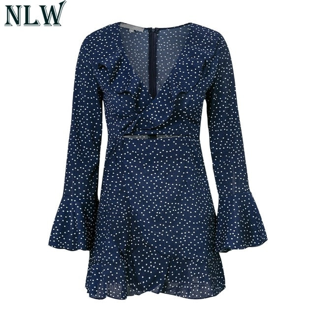 NLW Vintage Dot Summer Dress Women