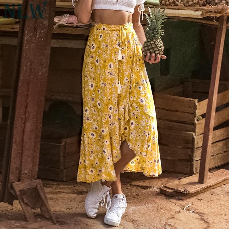 Bohemian Floral Yellow Sexy women