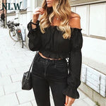 Off Shoulder Sexy Cropped Blouse