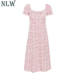 Bohemian Square Collar Women Dress