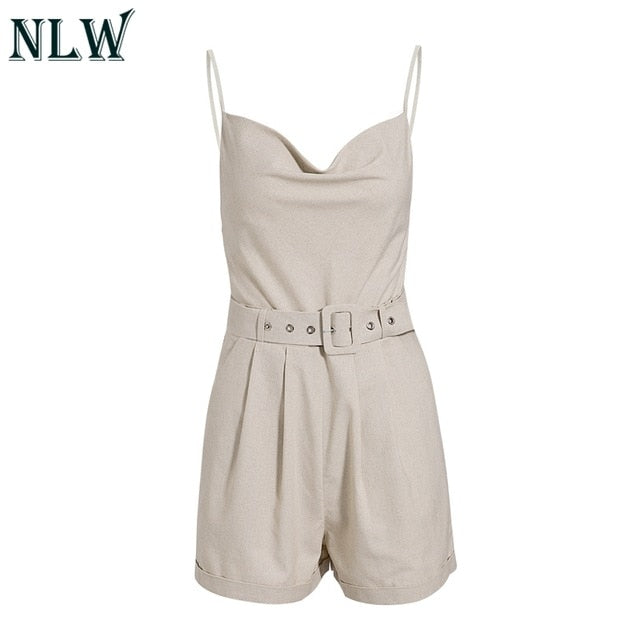 Cotton Short Jumpsuit Rompers Women