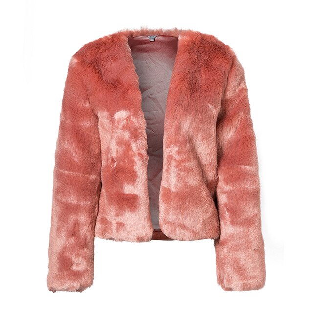 Winter Faux Fur Coats Women